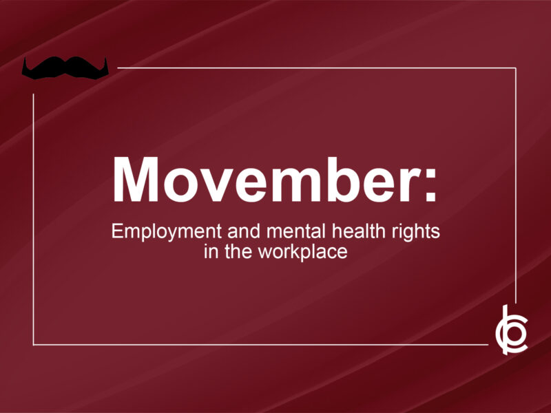 Movember: Employment and mental health