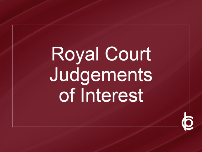 Royal court judgements